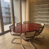 MDF Italia NVL Table – 200 cm Oval – Glossy Red