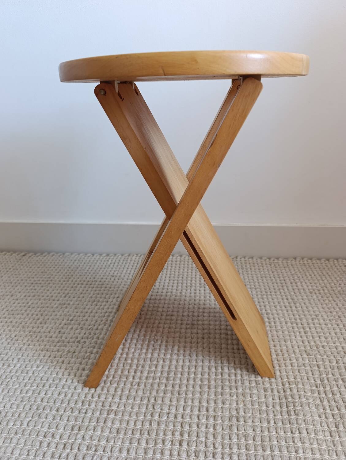 "Suzy" folding stool by Adrian Reed – vintage British design
