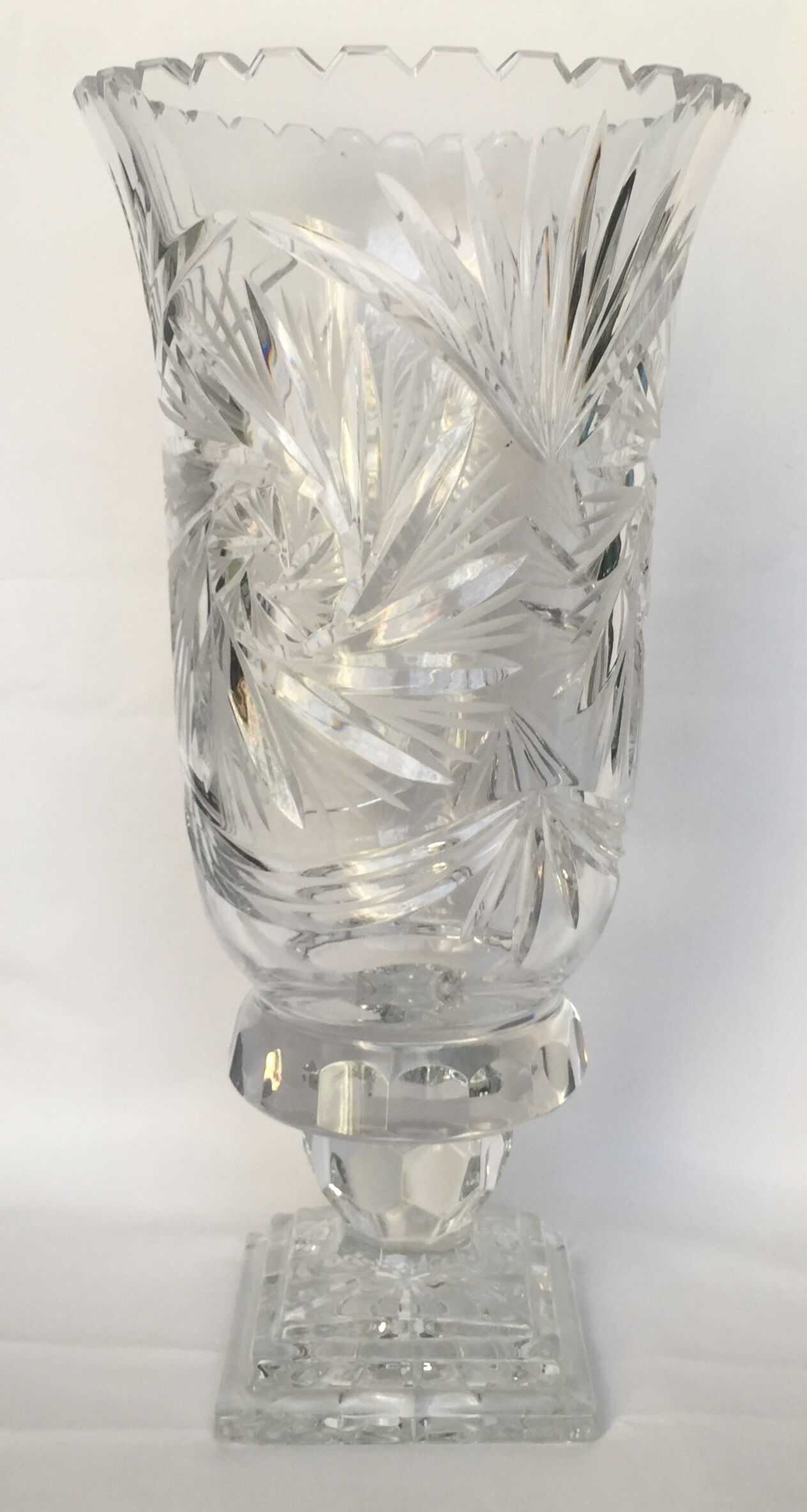 Cut Crystal large vase