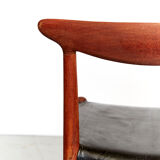 Hans J. Wegner Dining Chair W2 for CM Madsen I Set of Three