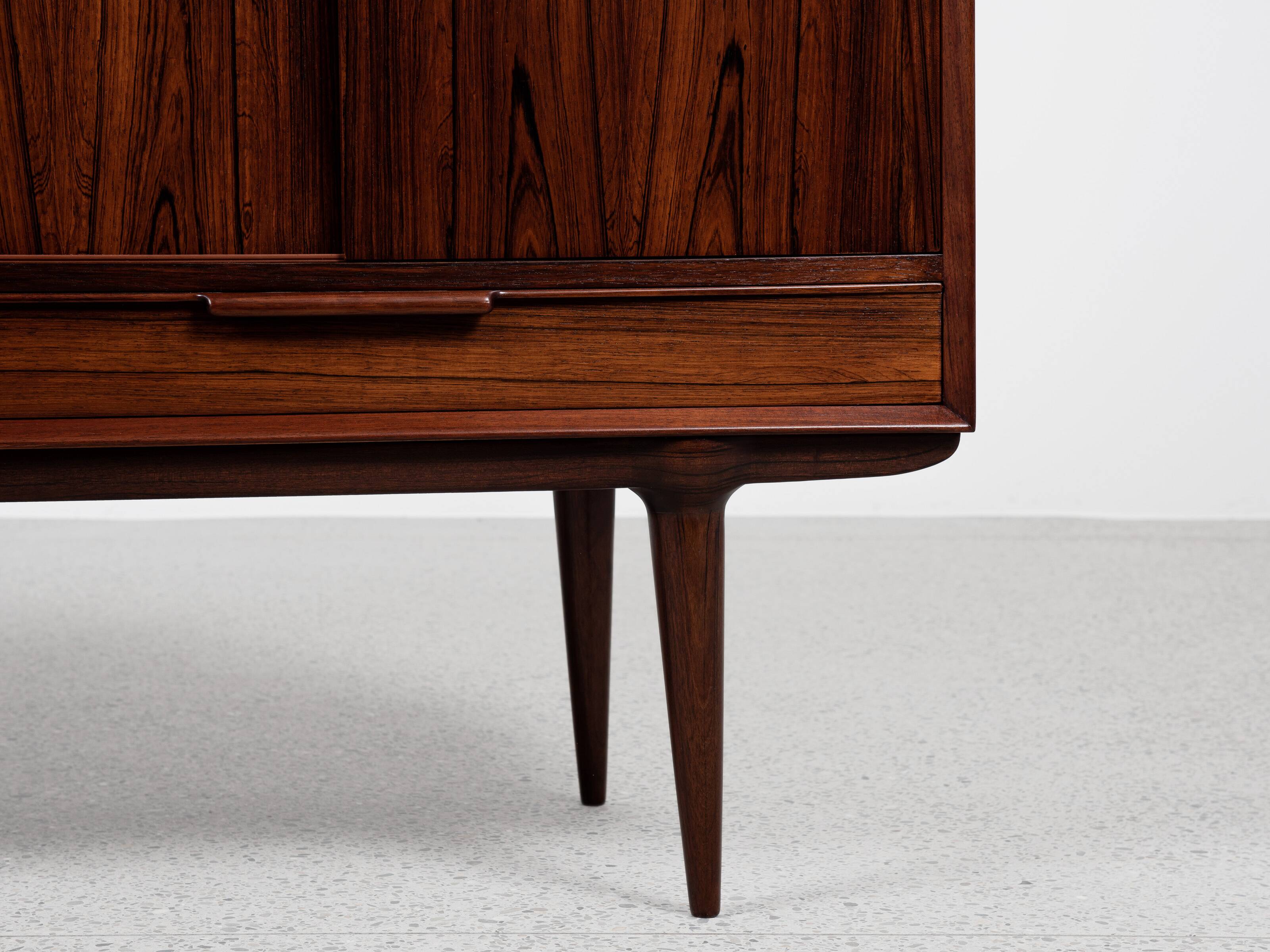 Midcentury Danish highboard Model 13 in rosewood by Omann Jun 1960s