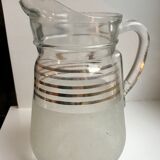 Granite water pitcher with golden edging 50s-60s