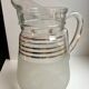 Granite water pitcher with golden edging 50s-60s