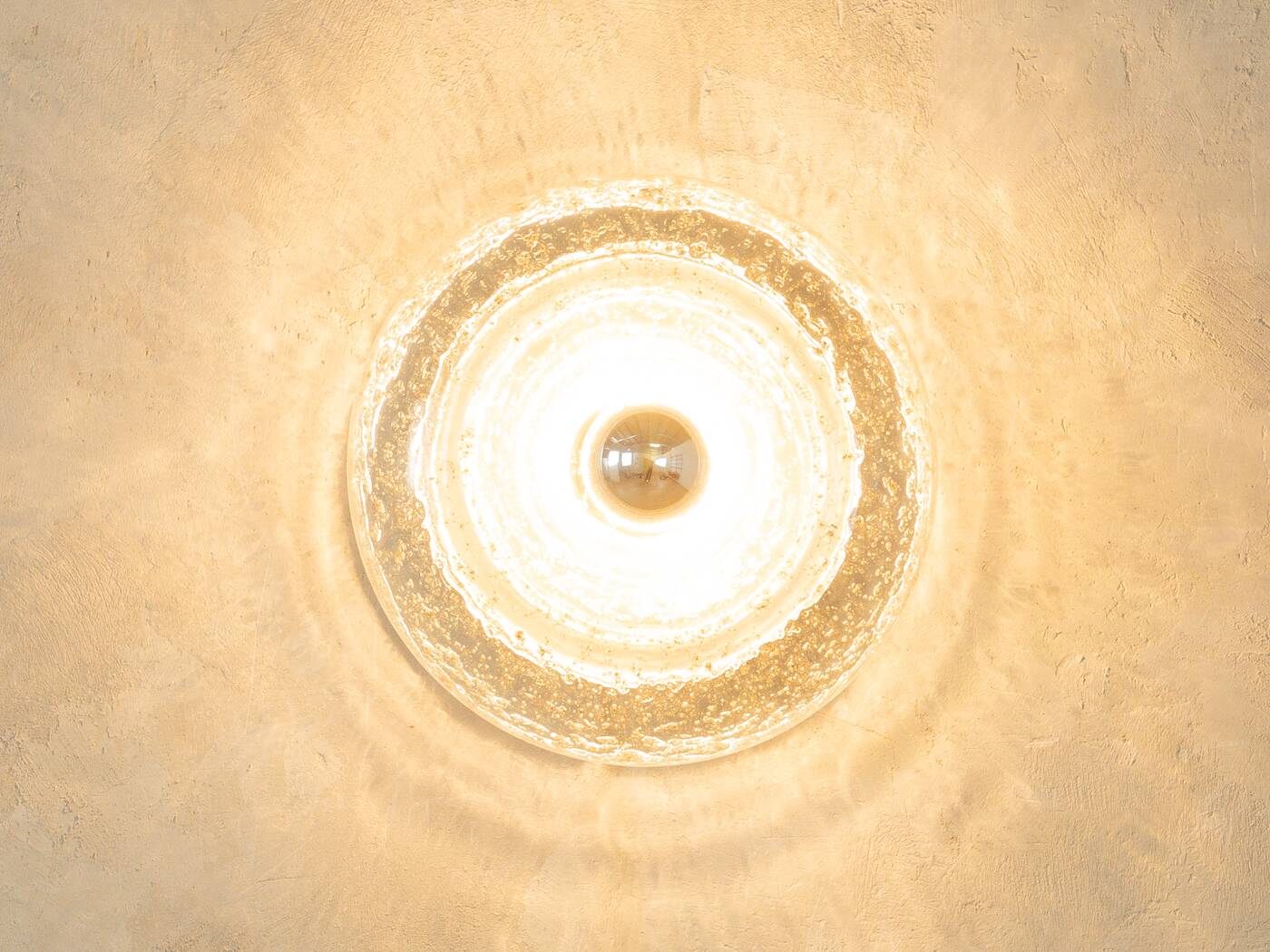 Donut wall and ceiling lamp by J.T. Kalmar for Franken KG