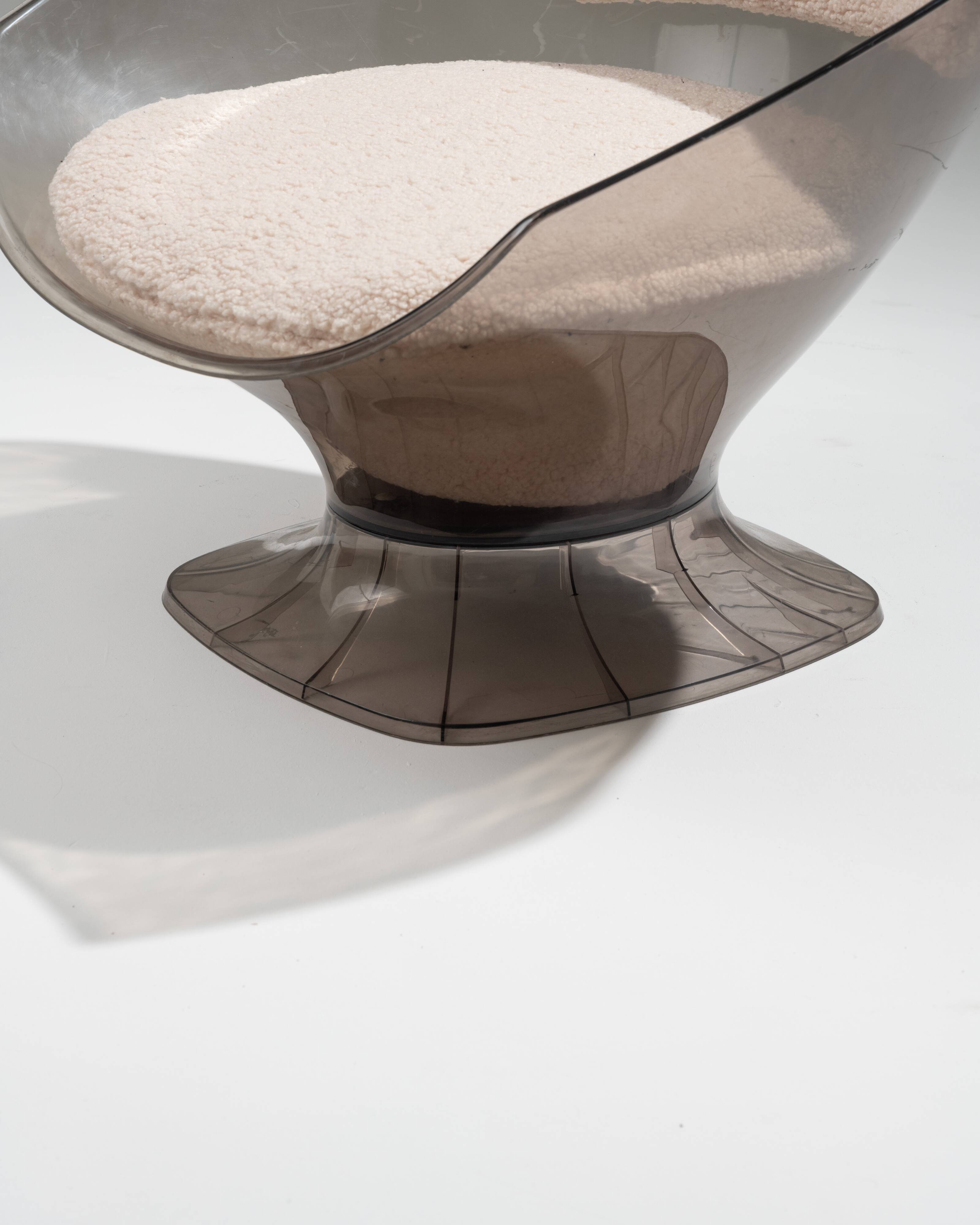 Pair of raphael raffel lounge chairs, 1980s