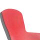 Bird Chair & Ottoman Harry Bertoia for Knoll - Black Mesh & Red Fabric