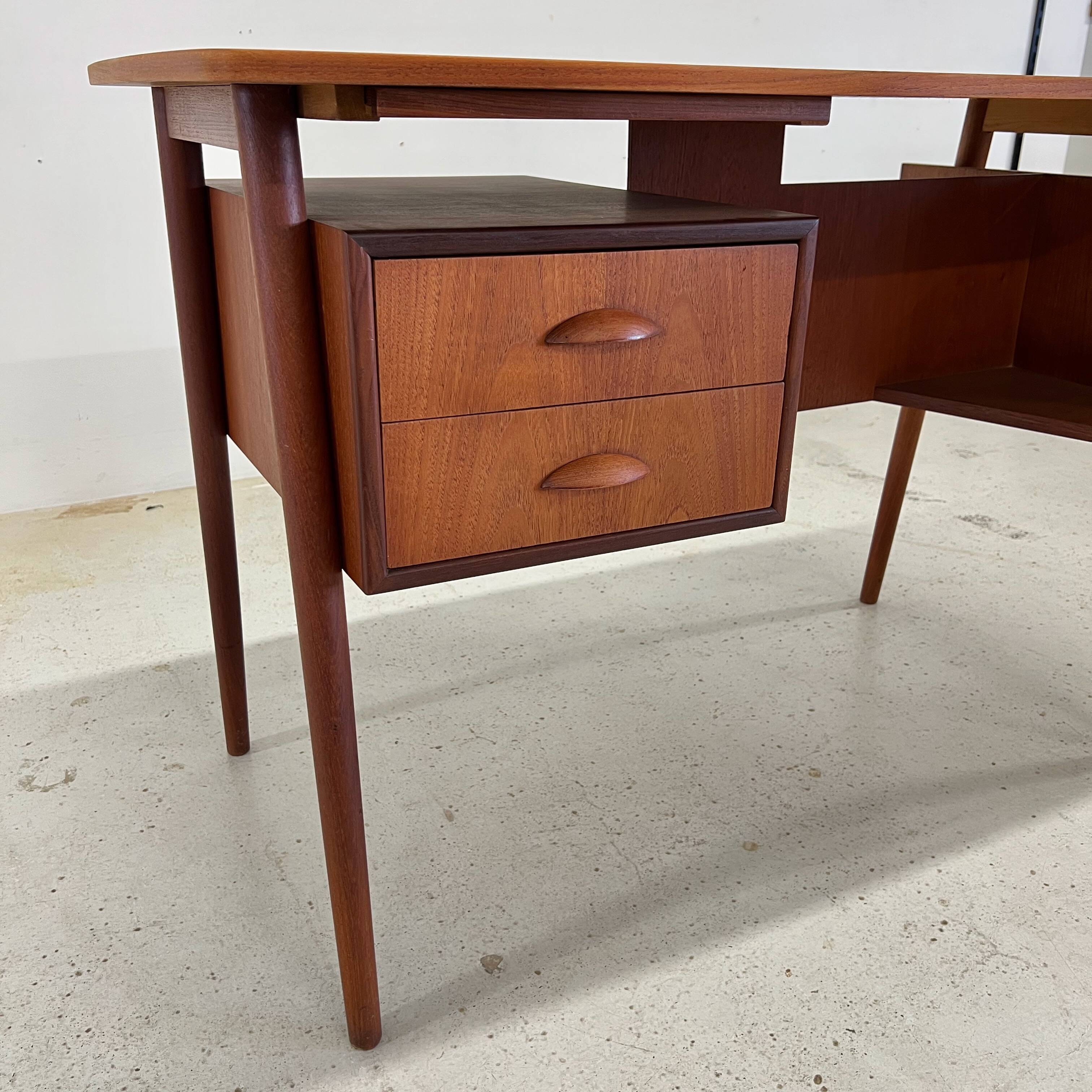 Petite Danish Teak Desk, 1960s.
