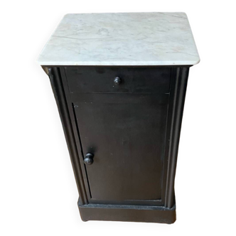 White marble top chest of drawers