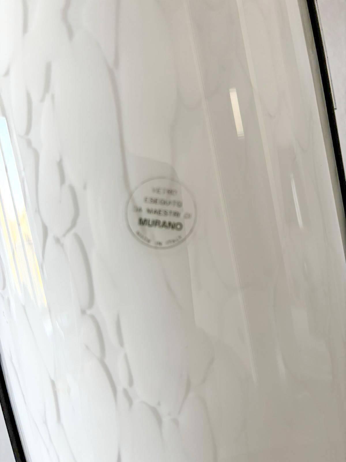 Lampada in Vetro di Murano Firmata Zonca, Italia 1980s, ottimo stato di conservazione.