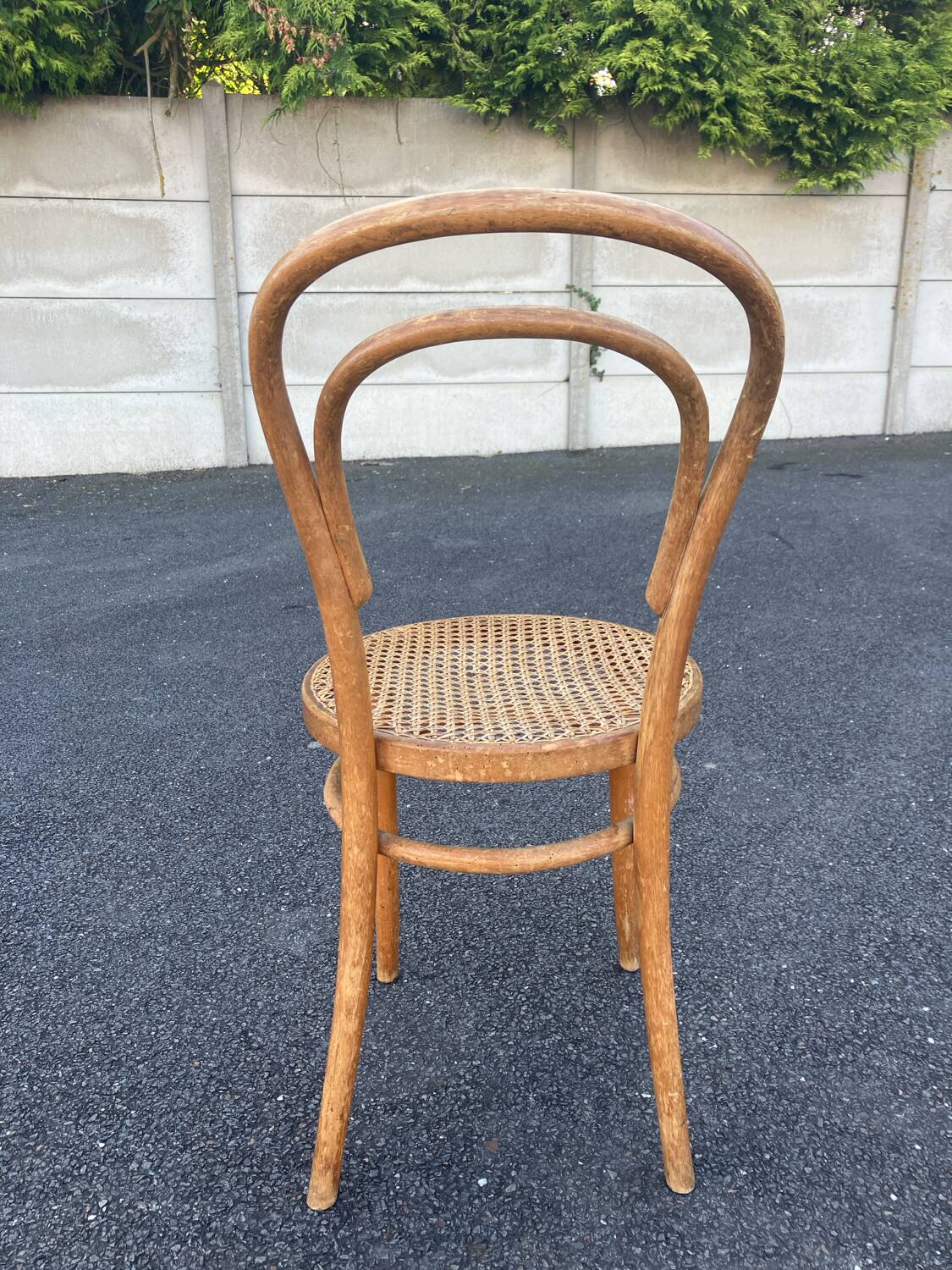 Radomsko style Thonet Baumann curved wood bistro chair