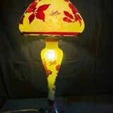 large glass paste lamp signed Gallé Tip art nouveau