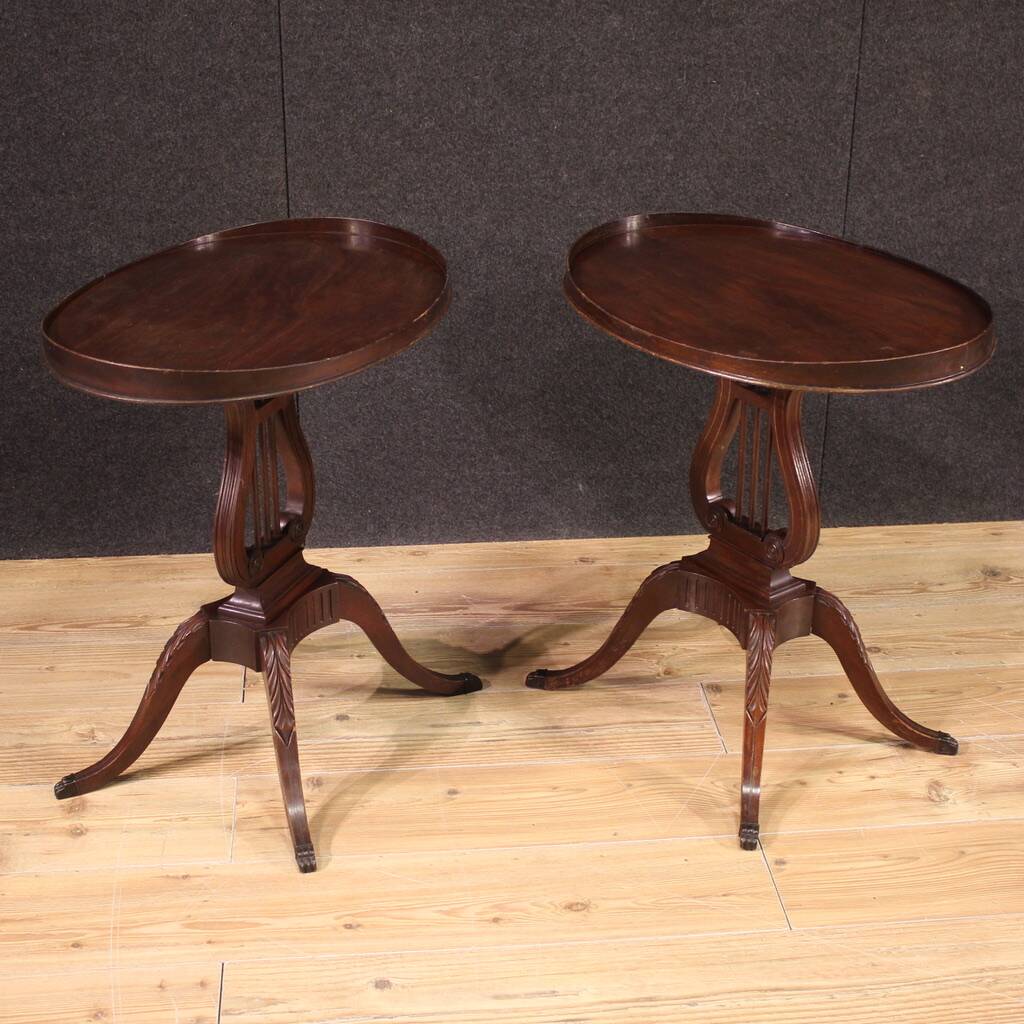 Pair of 20th century English side tables