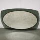 Italian Modernist Smoked Glass and Beveled Mirror, 1970s