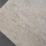 Sculptural geometric rectangular travertine coffee, Italy 1960s