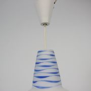 Mid-century glass pendant, 1960's