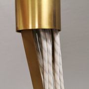 VERY rare original Vilhelm Lauritzen Gold Pendant for Louis Poulsen Denmark.