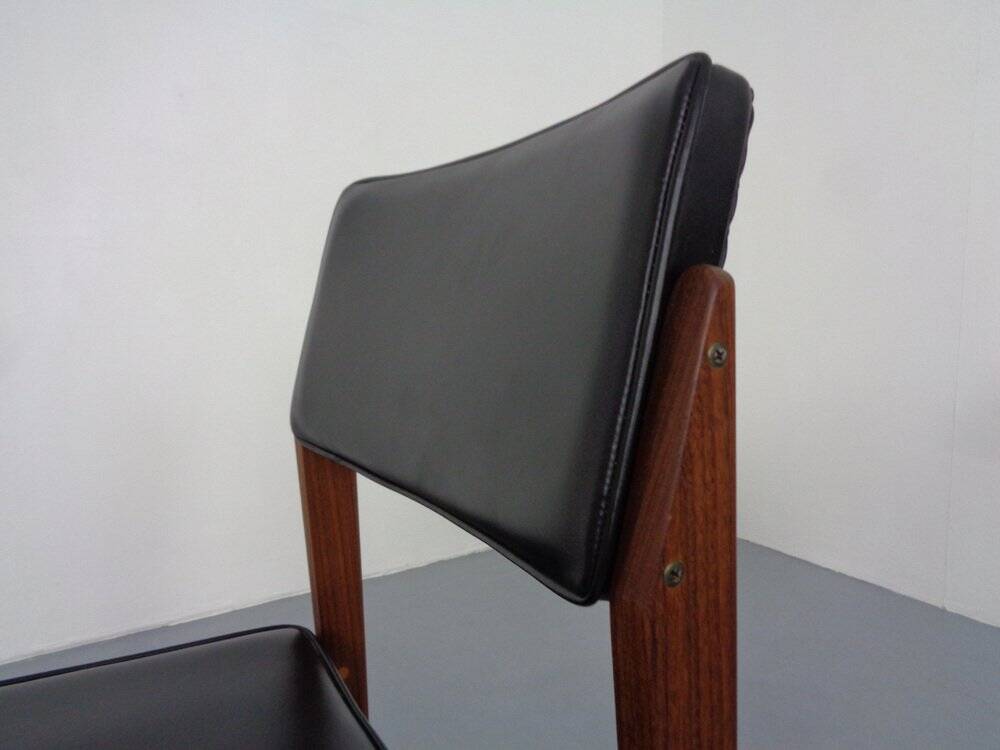 Set of Teak Dining Chairs Model 641P by Rudolf Glatzel for Thonet, 1960s