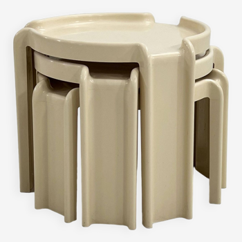 Set of 3 nesting tables by Giotto Stoppino for Kartell, 1970