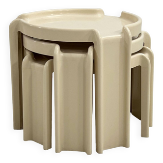 Set of 3 nesting tables by Giotto Stoppino for Kartell, 1970