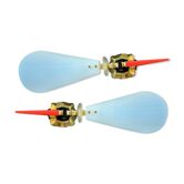 Pair of wall lights, vintage, 60's - 70's