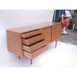 Vintage Scandinavian enfilade with a slanted façade.