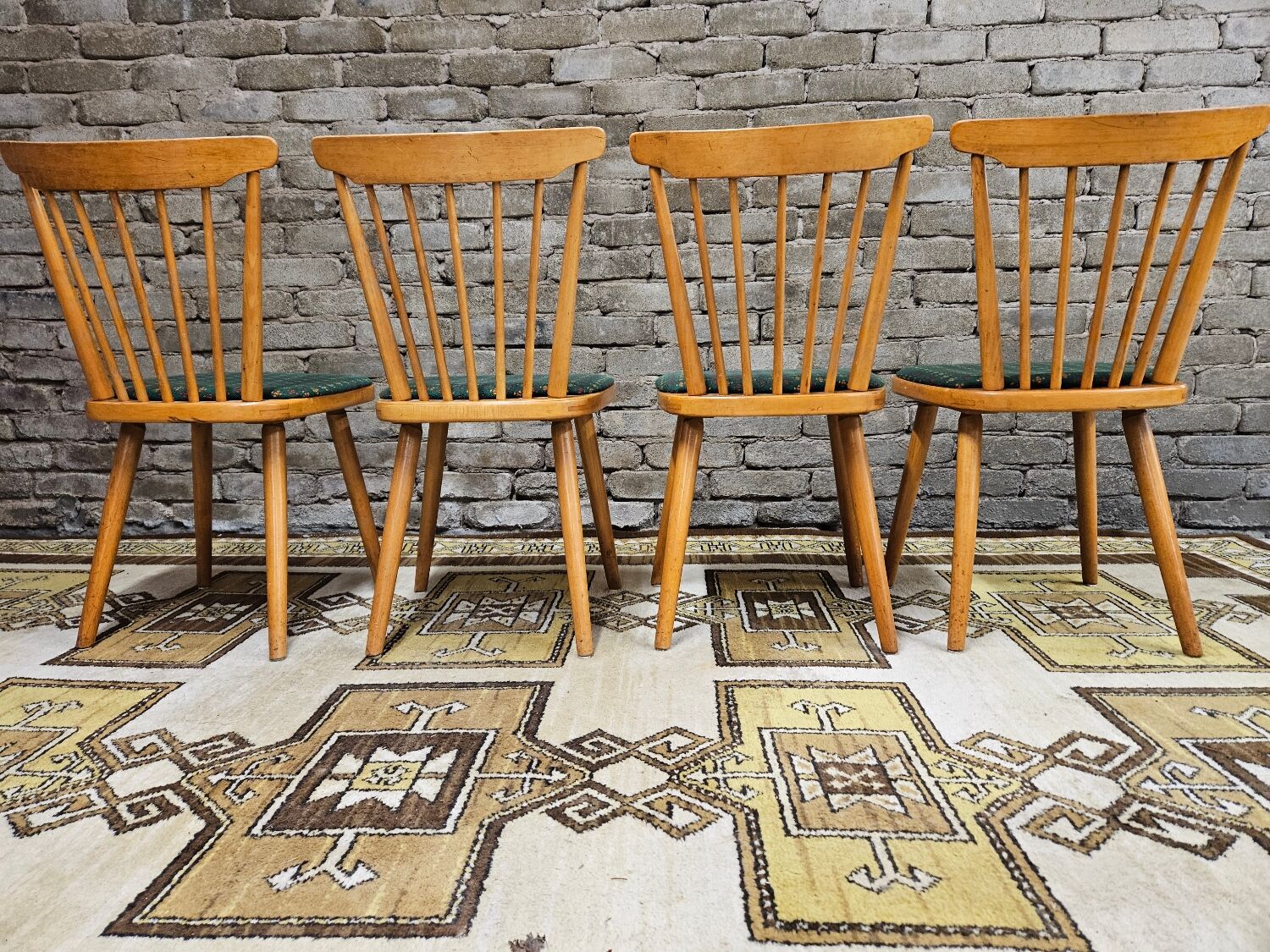 Set de 4 chaises bistrot modèle Baumann année 70'