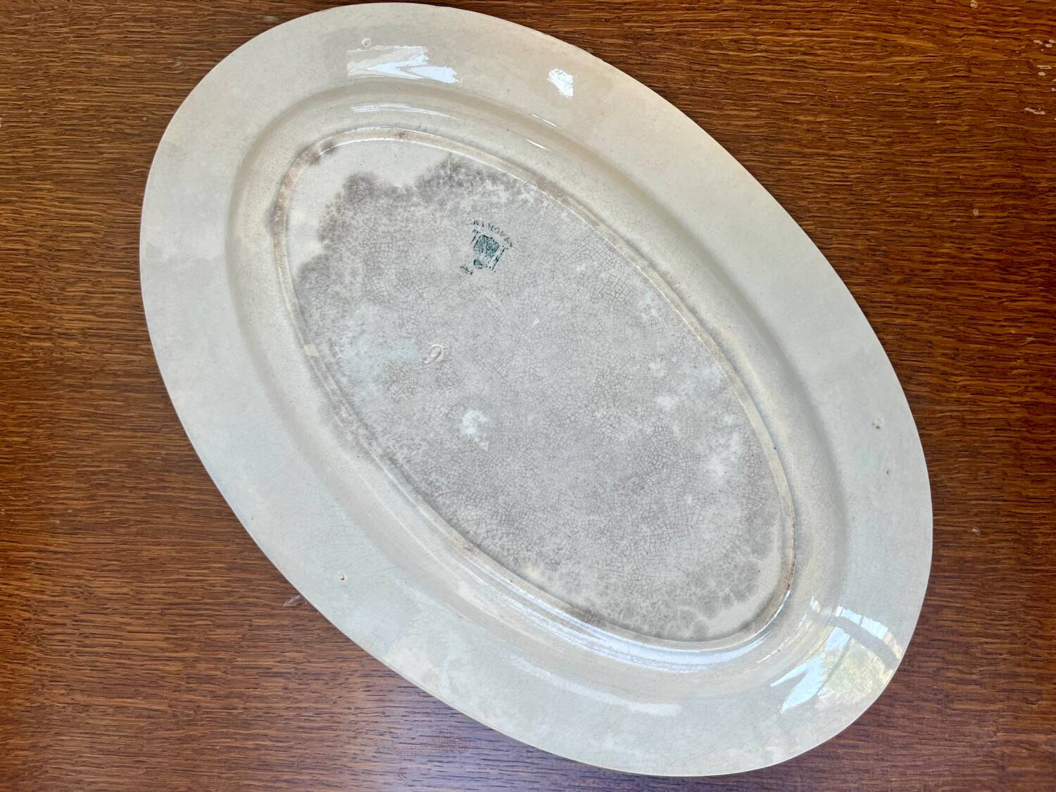 Antique ironstone dish, Wagram pattern