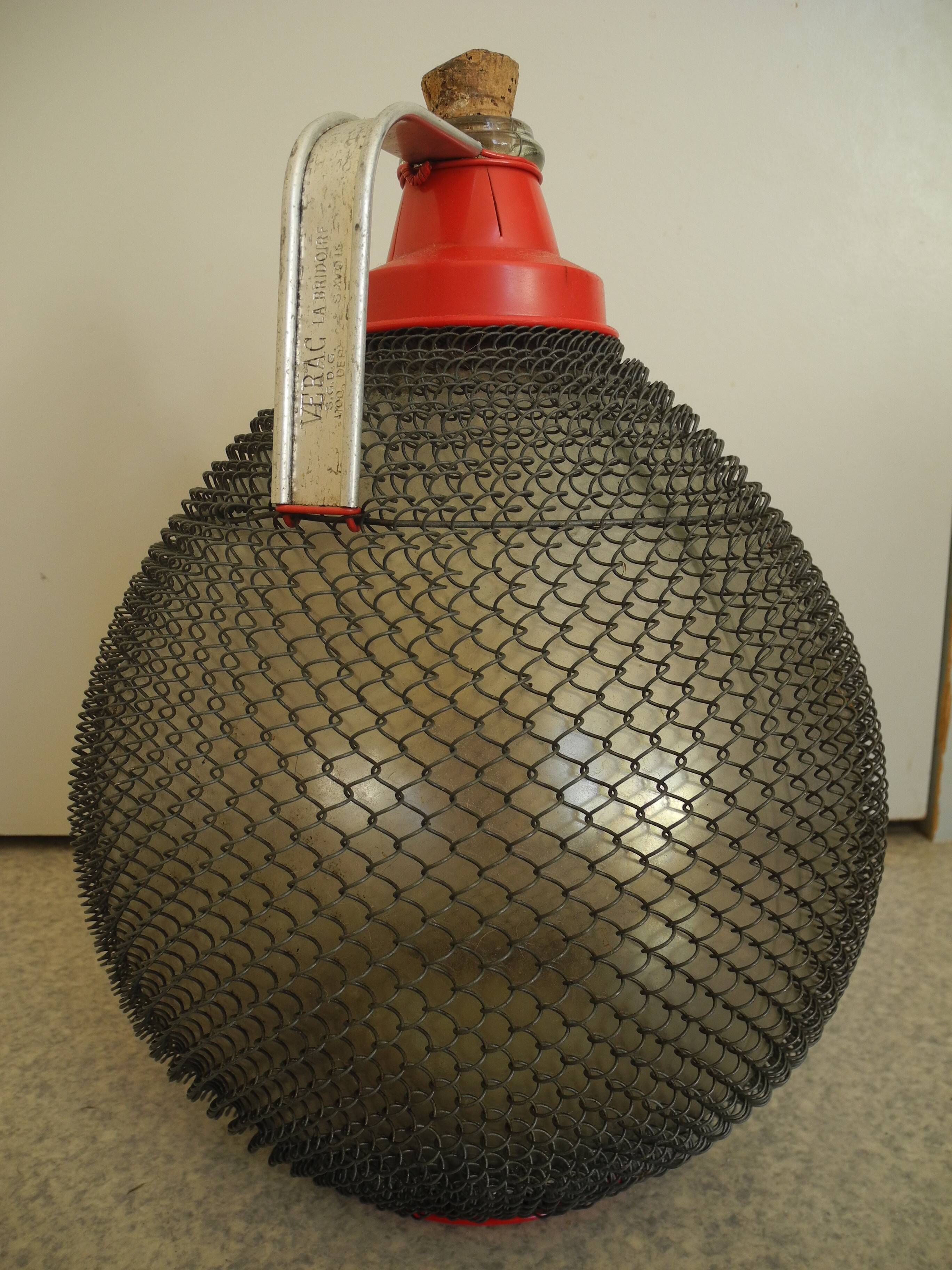 Old demijohn Verac SGDG old french demijohn carboy 50s