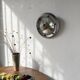 Round convex metal mirror in English style 1900