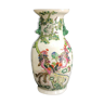 China vase decorated with birds and flora in enamel porcelain China 19th H 38.5 cm