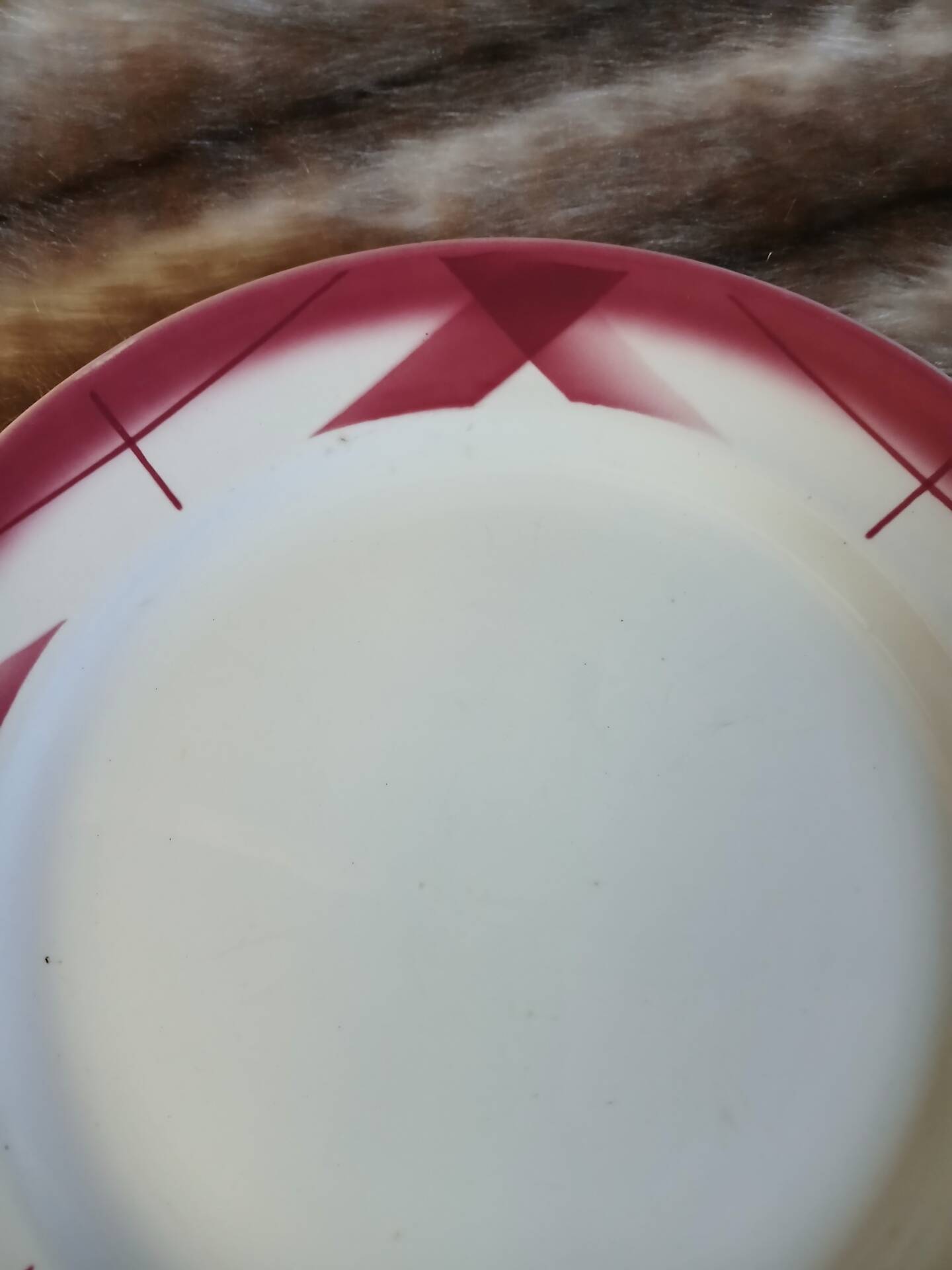 Antique compote dish Sarreguemines