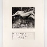 Photography, Lucien Clergue “naked woman under the waterfall”, silver print signed and dated