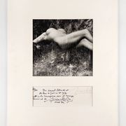 Photography, Lucien Clergue “naked woman under the waterfall”, silver print signed and dated