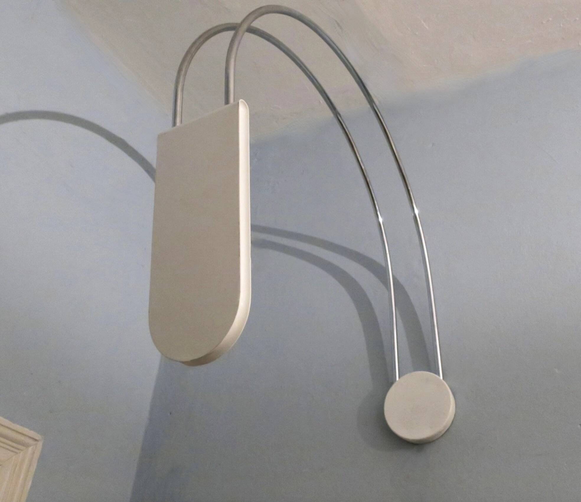 Mid century arc ceiling or wall light by Bruno Gecchelin, Italy 1970s