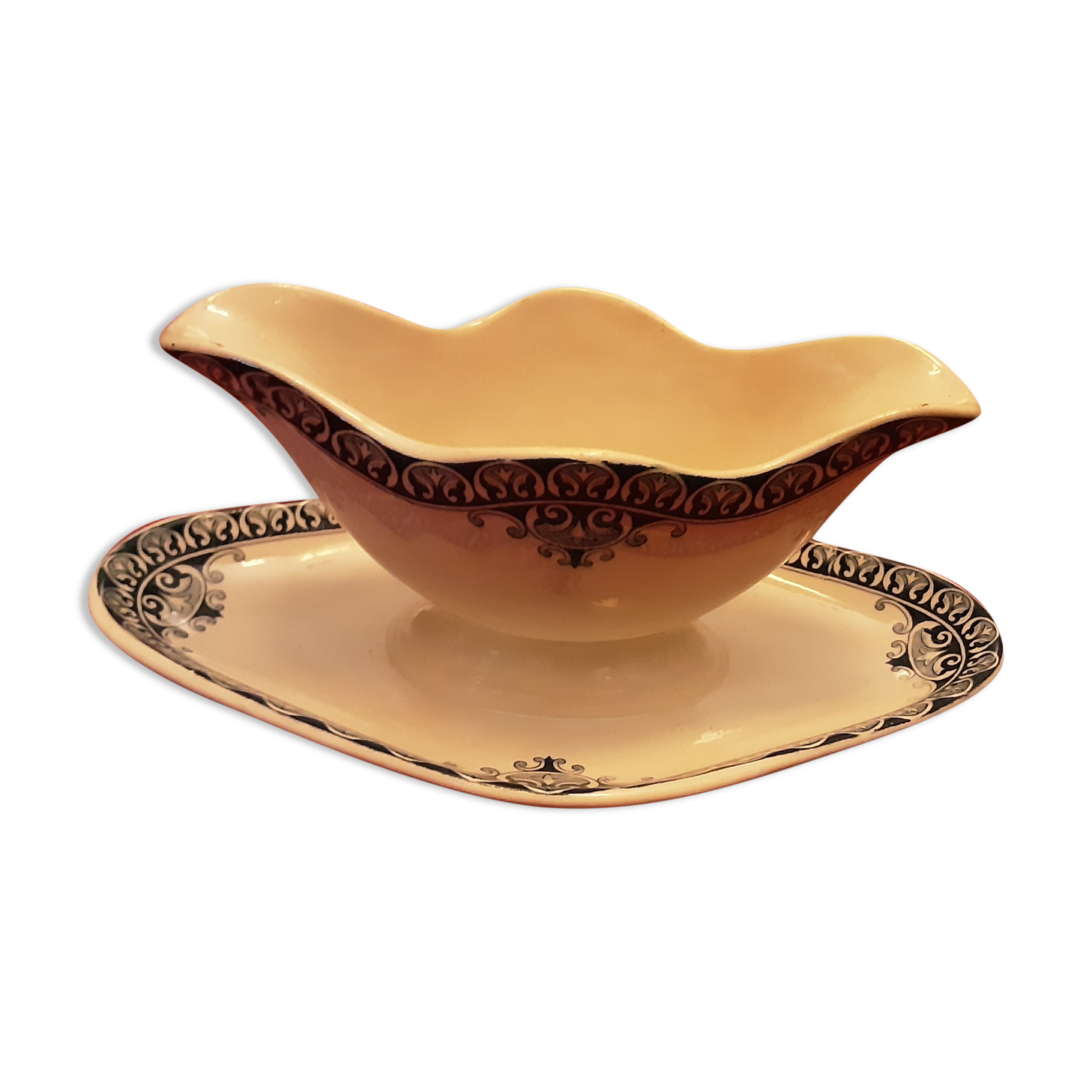 Sauce dish earthenware Saint Amand Hamage