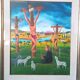 Oil painting on canvas Cesare Marchesini (Monza 1939) - Naive