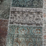 8x11 Handmade Wool Vintage Rug 354x251Cm