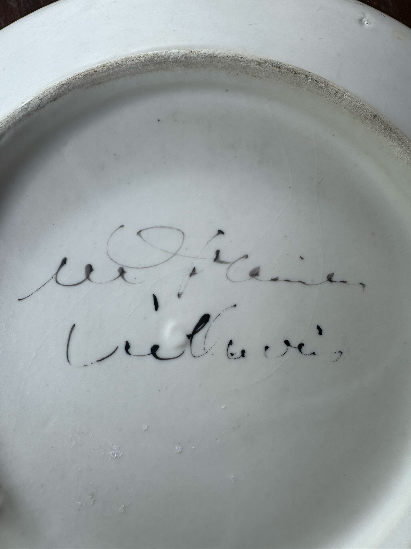 Ceramic plate from Vallauris – Marie-Christine Treinen – Years