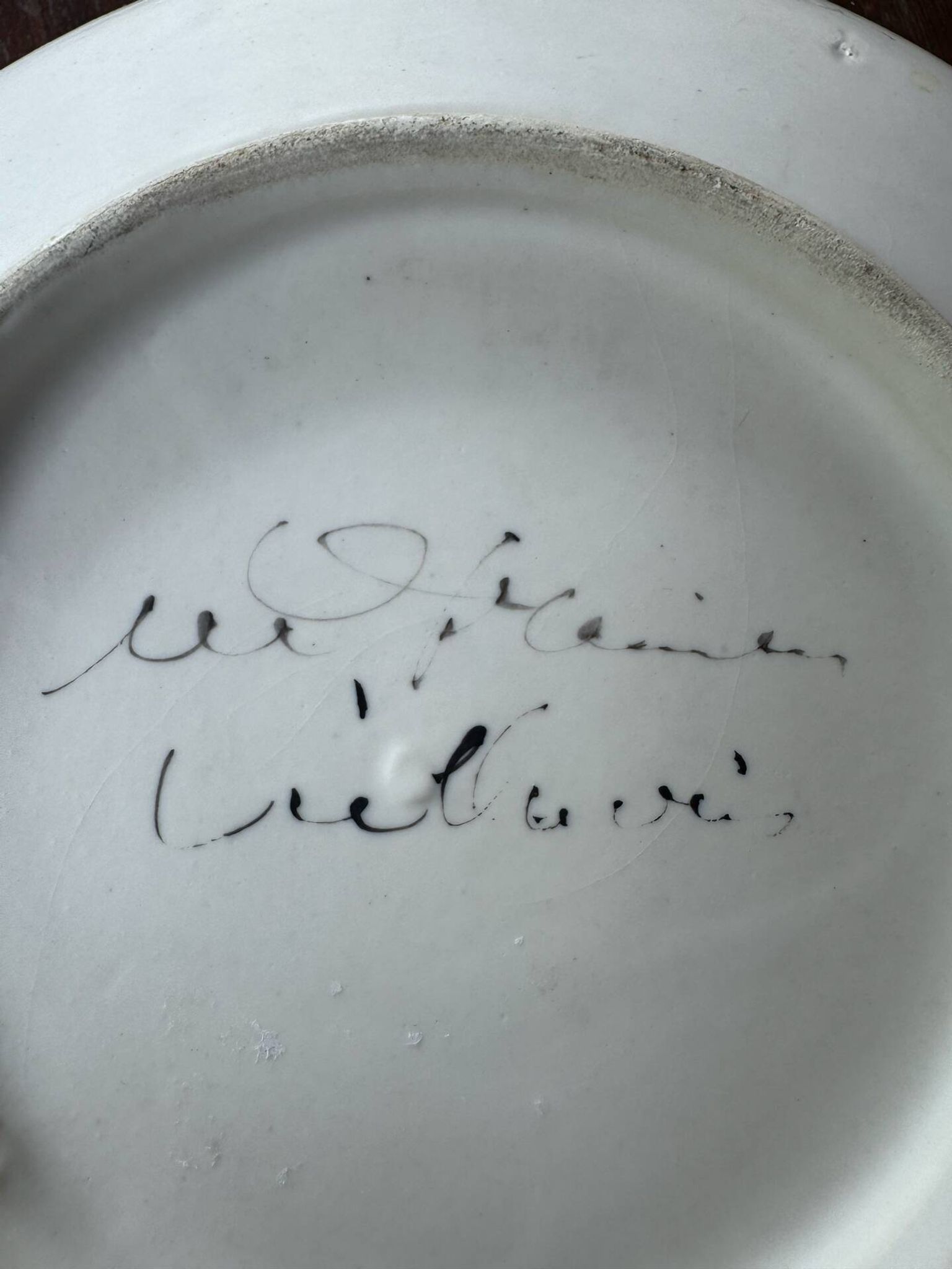 Ceramic plate from Vallauris – Marie-Christine Treinen – Years