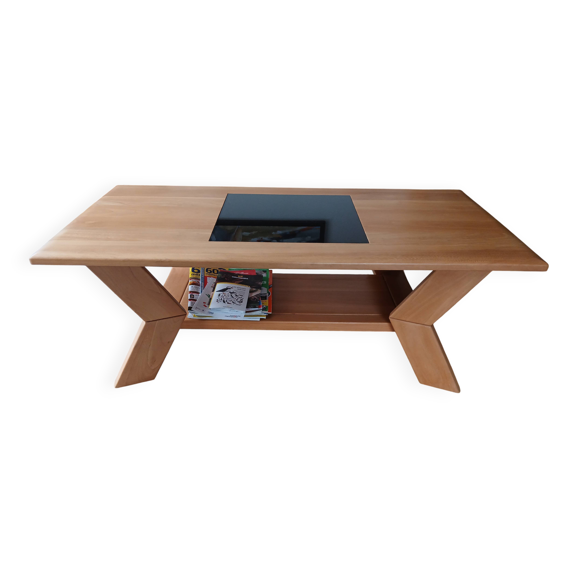 Solid elm coffee table