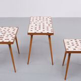 Nesting Tables Ceramic Mosaic Tiles. 1960s Holland