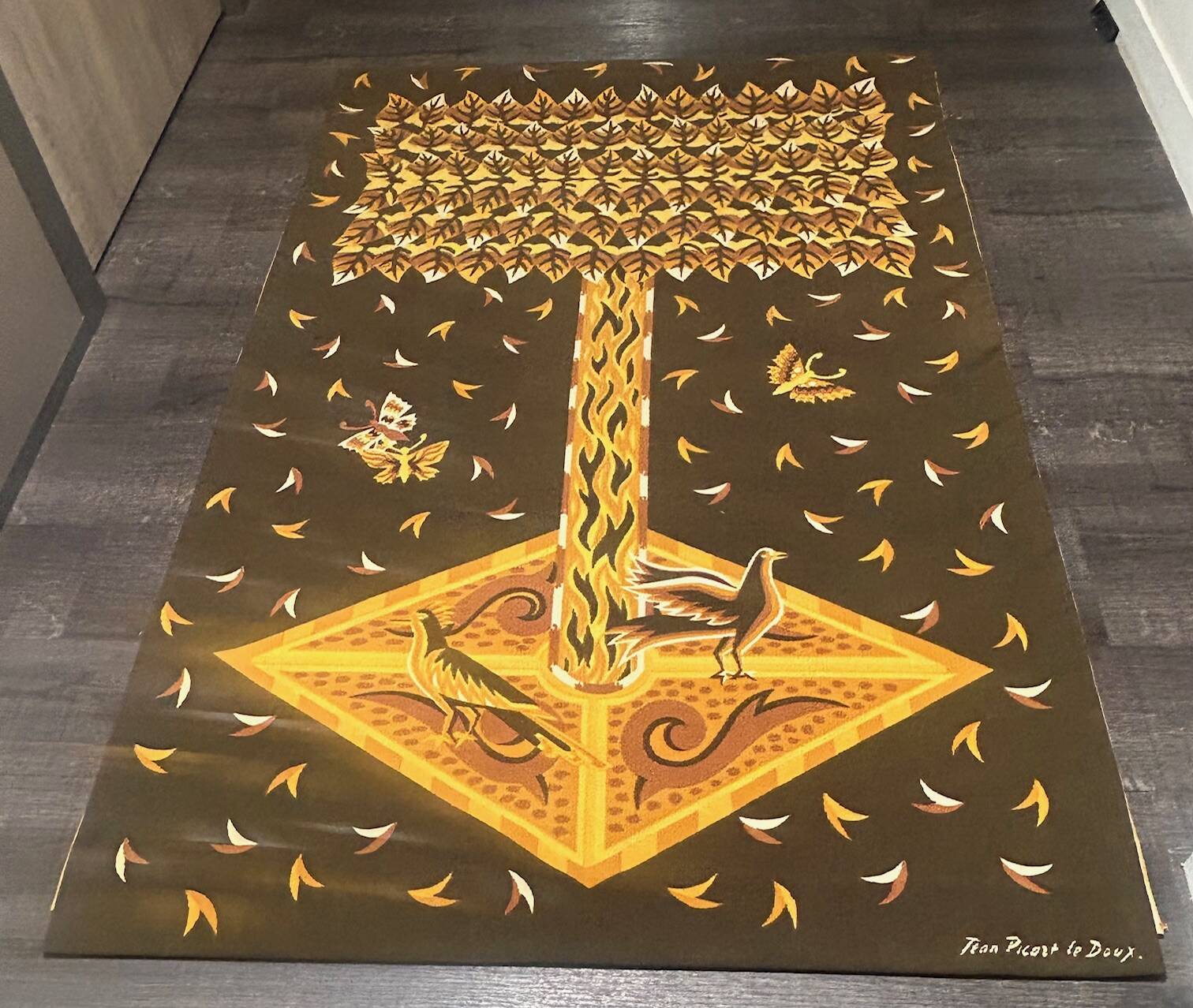 Rare tapestry by Jean Picart Le Doux and Robert Four