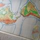 Vintage school map Lablache American Continent - USA