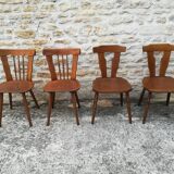 Mismatched bistro chairs