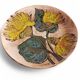 Mid-Century Ceramic Plate by Ruscha, Floral Décor, Germany, 1950s