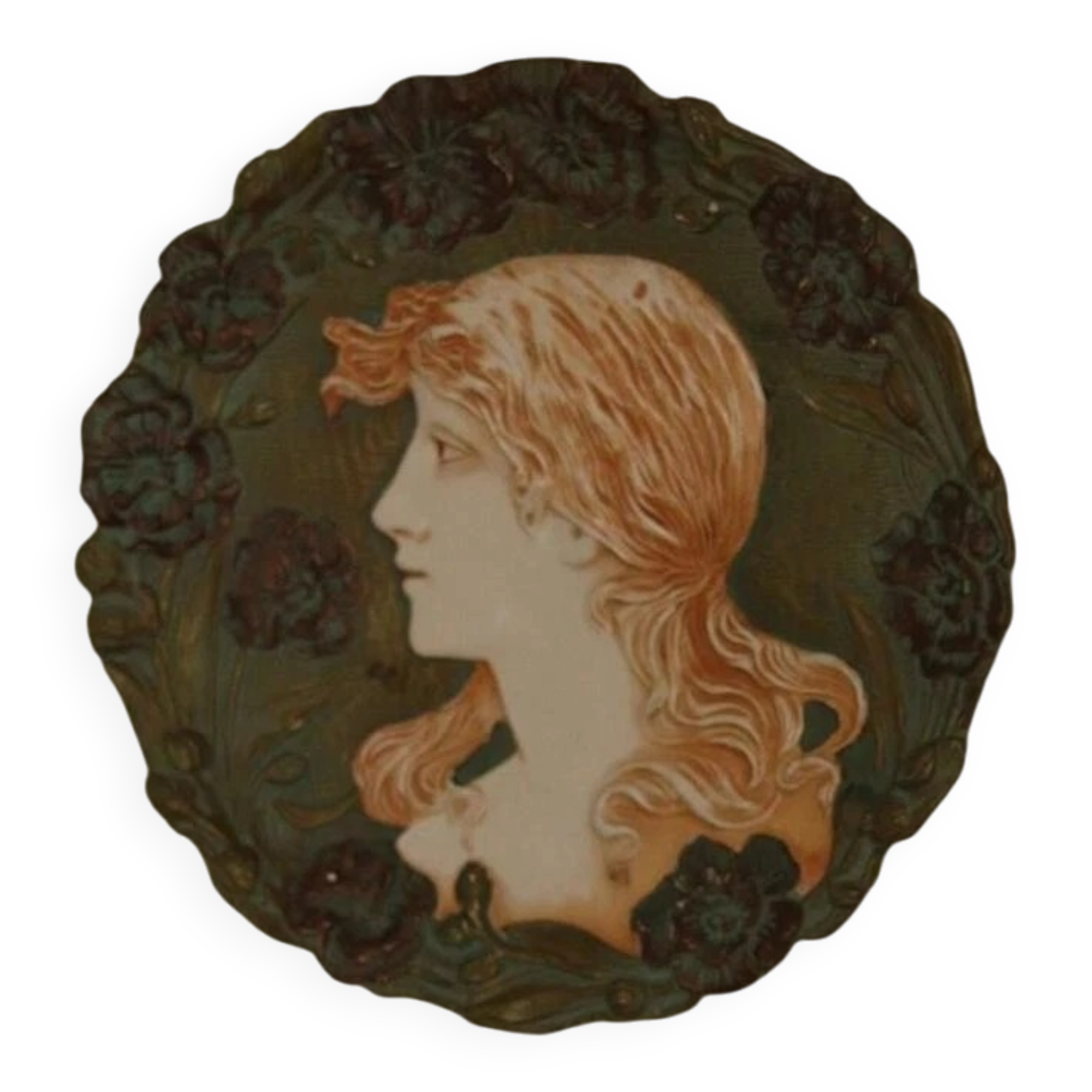 European Mid Century Decorative Ceramic Plate