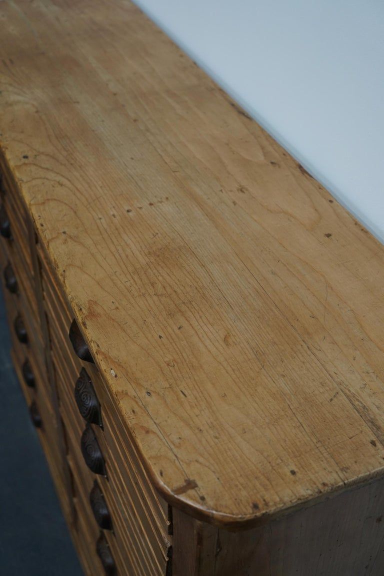 Apothecary furniture in French pine twentieth century