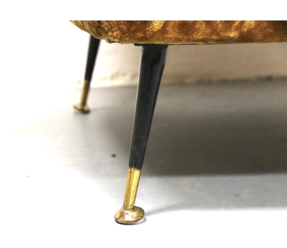 Pair set of 2 armchairs, italy 1950s