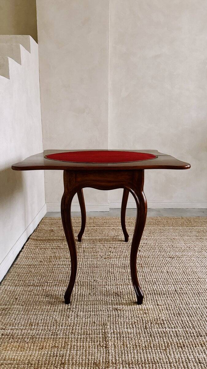 Table de jeu en acajou Louis Philippe