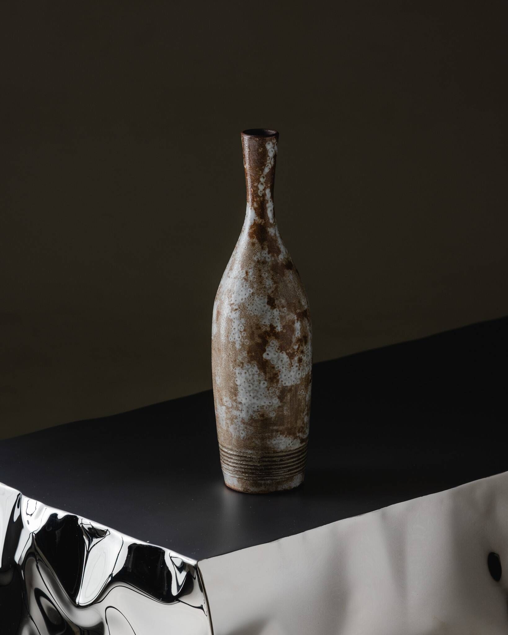 Soliflore en céramique Ksotanda, Vallauris, 1950s